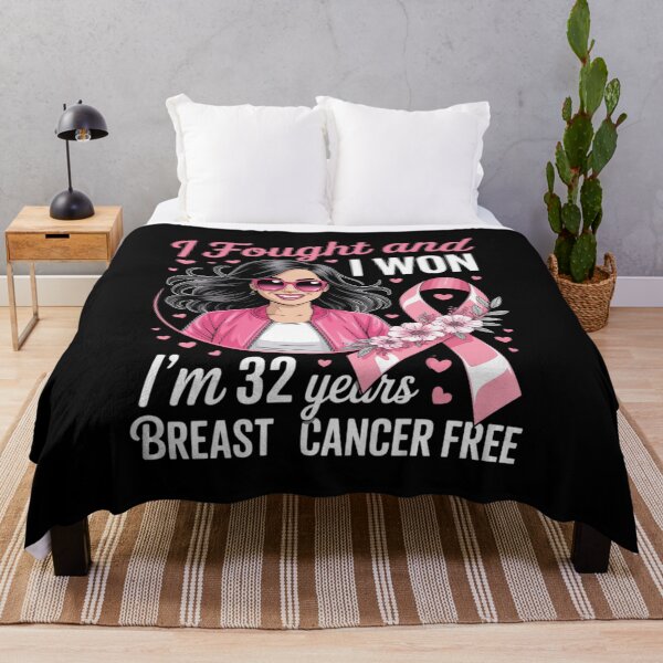 Item preview, Pink Girl I Fought and I Won I'm 32 Years Breast Cancer Free designed and sold by DetroitMug.