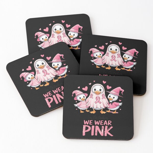 Item preview, Pink Goose Witch in October We Wear Pumpkin Breast Cancer designed and sold by DetroitMug.