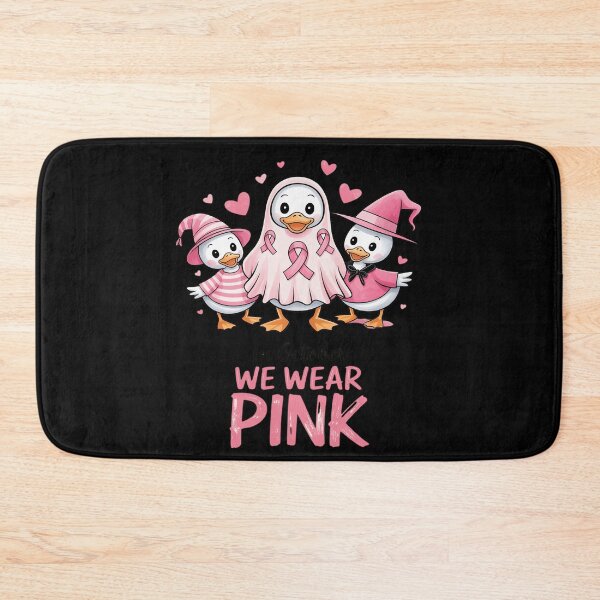 Item preview, Pink Goose Witch in October We Wear Pumpkin Breast Cancer designed and sold by DetroitMug.