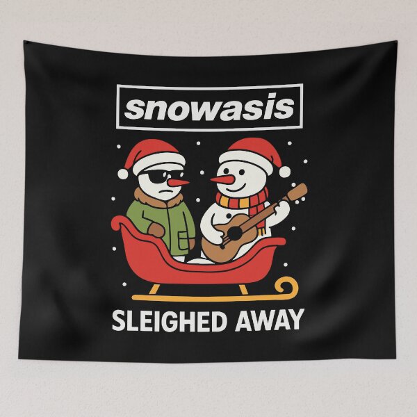 Item preview, Funny Oasis Snowasis Sleighed Away Parody Christmas Jumper Design for Music Fans designed and sold by w1ckerman.