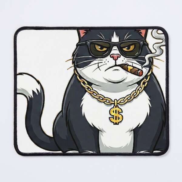 Item preview, Cool Gangster Fat Cat with Gold Chain and Cigar designed and sold by Static Noise.
