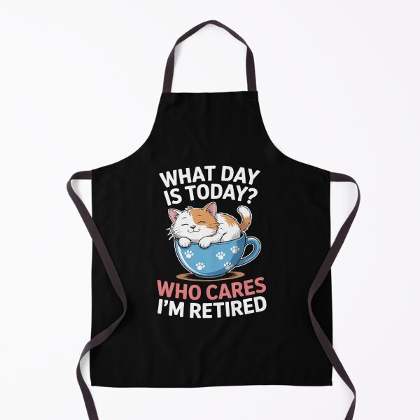 Item preview, What Day Is Today Who Cares I'm Retired Cat Coffee Lovers11 designed and sold by RuthGAArt.