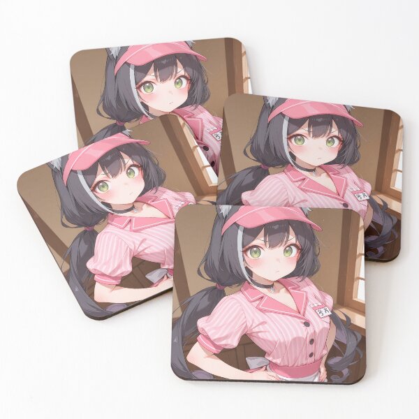 Item preview, Kyaru Café Maid Confident Pose Princess Connect Game Anime Girl designed and sold by Raslbazola.