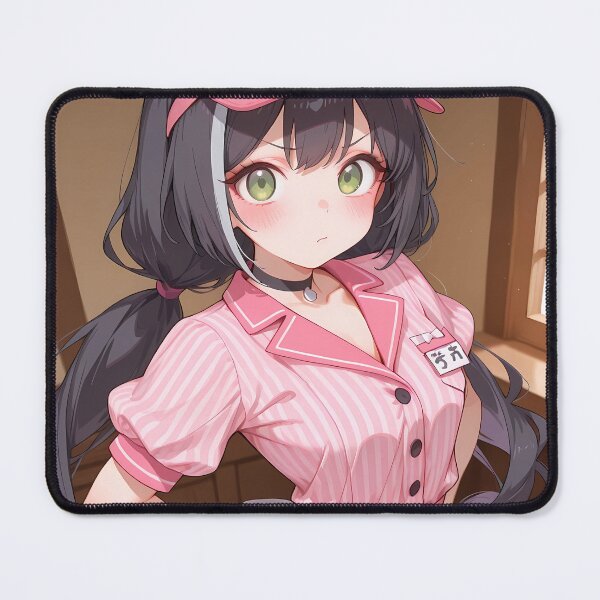 Item preview, Kyaru Café Maid Confident Pose Princess Connect Game Anime Girl designed and sold by Raslbazola.