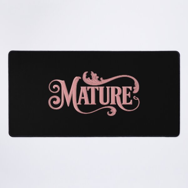 Item preview, Pink ornate lettering - Mature designed and sold by DetroitMug.