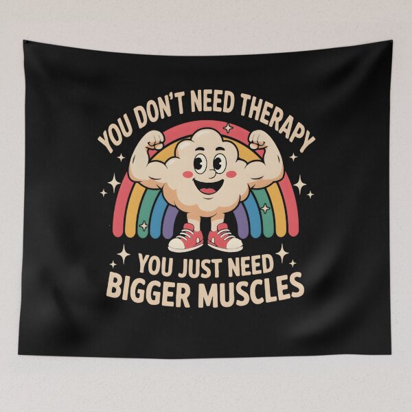 Item preview, Funny Buff Brain Rainbow Motivation designed and sold by JaericaSBrad.