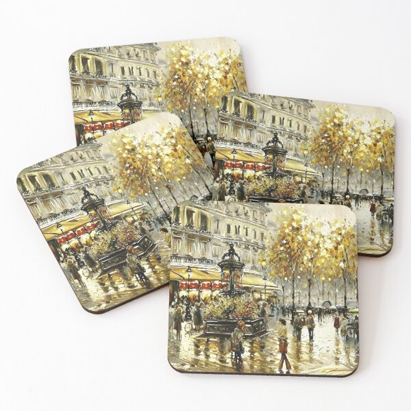 Item preview, Comédie: A Belle Époque Street Scene Before the Historic Comédie-Française - 05 designed and sold by artdesignsnow.