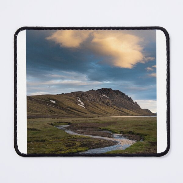 Item preview, Stream Through Landscape To Mountain Photographic Print designed and sold by Mother-Nature65.