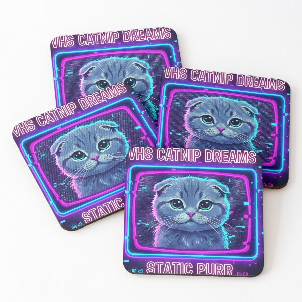 Item preview, Scottish Fold in VHS Glitch designed and sold by Dogandesighn.