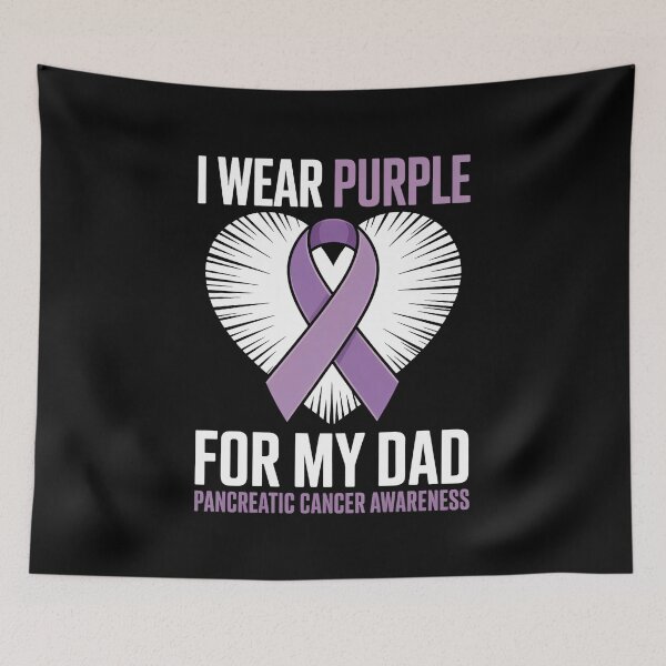 Item preview, I Wear Purple For My Dad Pancreatic Cancer Awareness designed and sold by papertaless.