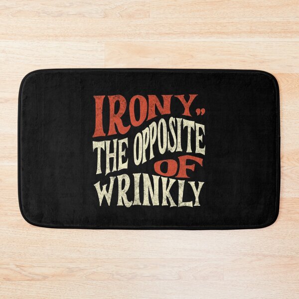 Item preview, Irony The Opposite of Wrinkly – Retro Hand-Drawn designed and sold by dudelinart.