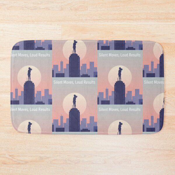 Item preview, Silent Moves Loud Results – Powerful Minimalist Motivation City Aesthetic designed and sold by CuteOasis.