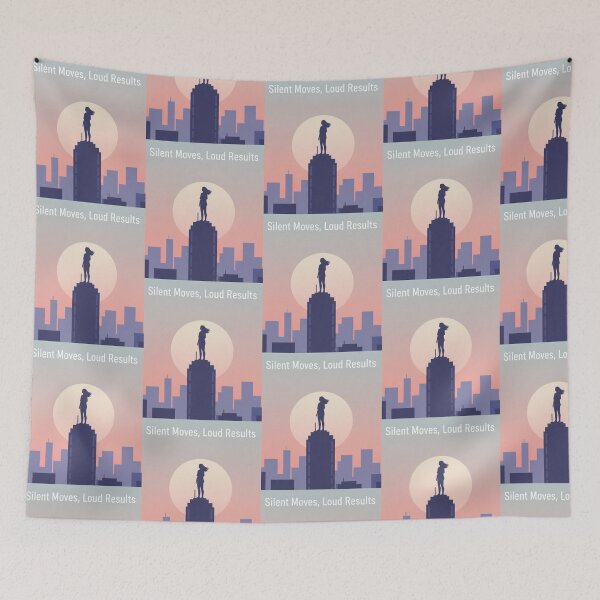 Item preview, Silent Moves Loud Results – Powerful Minimalist Motivation City Aesthetic designed and sold by CuteOasis.