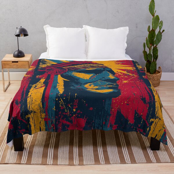 Item preview, Artistic chief profile in a dynamic street art style. designed and sold by Piotrek0001.