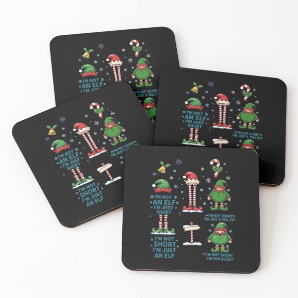 Item preview, I’m Not Short I’m Just A Tall Elf Christmas Quote Theme designed and sold by Marpin91.