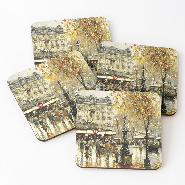 Item preview, Comédie: A Belle Époque Street Scene Before the Historic Comédie-Française - 06 designed and sold by artdesignsnow.