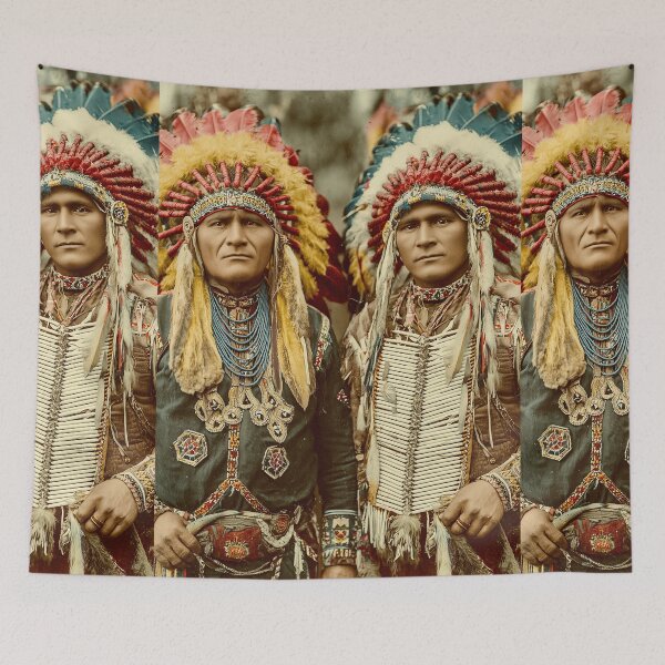 Item preview, Two chiefs in ceremonial tribal regalia. designed and sold by Piotrek0001.