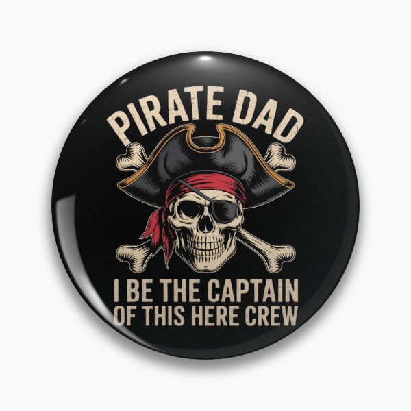 Item preview, Pirate Dad Captain' Funny Pirate Skull Crossbone Halloween designed and sold by DetroitMug.