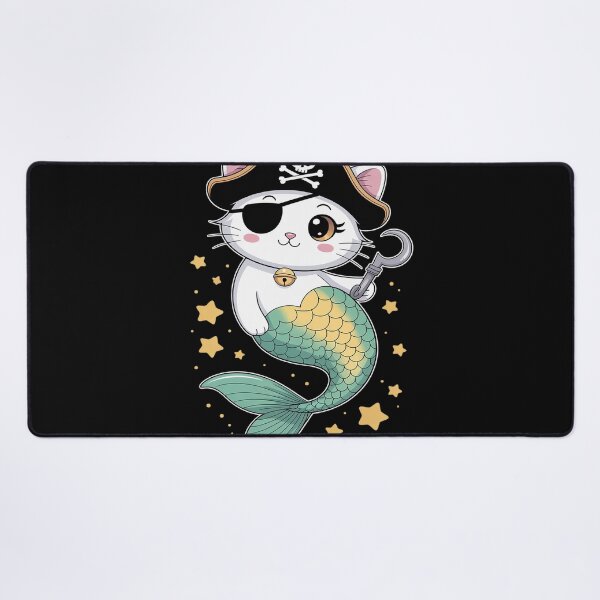 Item preview, Pirate Mermaid Cat Cats Lover Kitten Pet Owner designed and sold by DetroitMug.