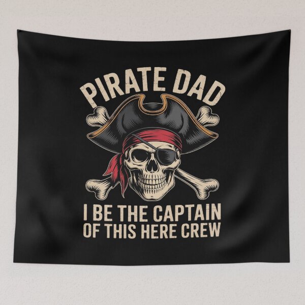 Item preview, Pirate Dad Captain' Funny Pirate Skull Crossbone Halloween designed and sold by DetroitMug.