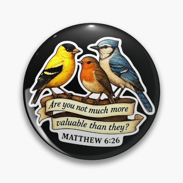 Item preview, Matthew 6:26 Are you not much more valuable than they?  designed and sold by plushism.