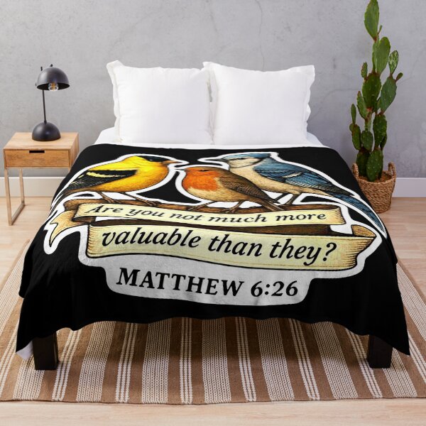 Item preview, Matthew 6:26 Are you not much more valuable than they? designed and sold by plushism.