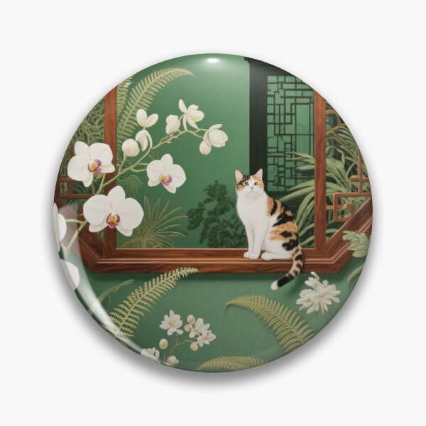 Item preview, The cat in the courtyard designed and sold by MyBeautyHome.