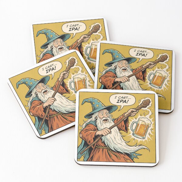 Item preview, Retro Beer Wizard Comic – “I Cast IPA” designed and sold by Imaginationbeyond.