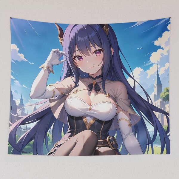 Item preview, Rei Princess Connect Sitting Charm Castle Garden Anime Girl Waifu designed and sold by Raslbazola.
