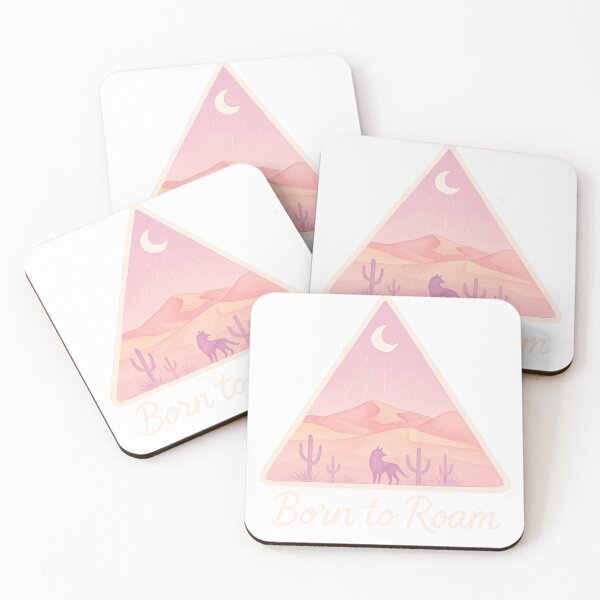 Item preview, Pink Born to Roam – Adventure & Wanderlust Typography Design designed and sold by baggycatsworld.