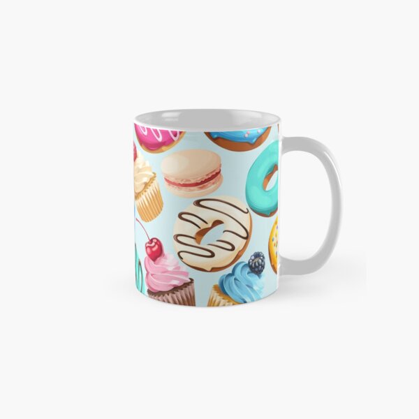 Colorful Retro Donuts Classic Mug