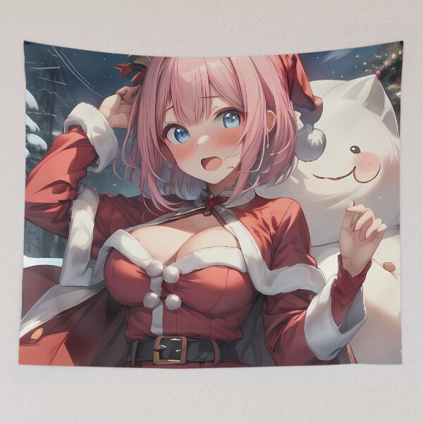 Item preview, Yui Princess Connect Anime Girl Christmas Night Cheer designed and sold by Raslbazola.