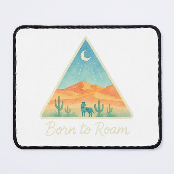 Item preview, Colourful Born to Roam – Adventure & Wanderlust Typography Design designed and sold by baggycatsworld.