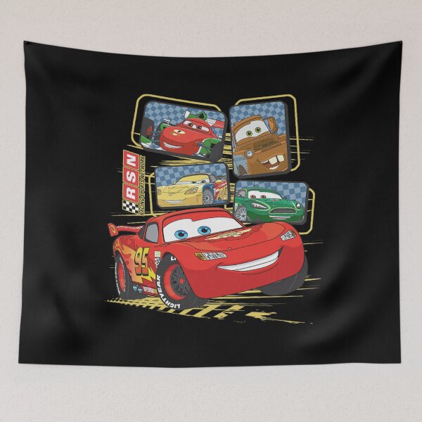 Item preview,  Pixar Cars 2 Racing Sport Network Group Shot Panels  designed and sold by houpdrebesn.