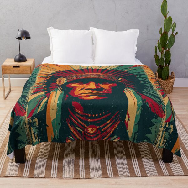 Item preview, Stylized chief portrait in a retro propaganda poster style. designed and sold by Piotrek0001.