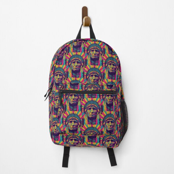 Item preview, Psychedelic chief portrait in vibrant neon pop art colors. designed and sold by Piotrek0001.