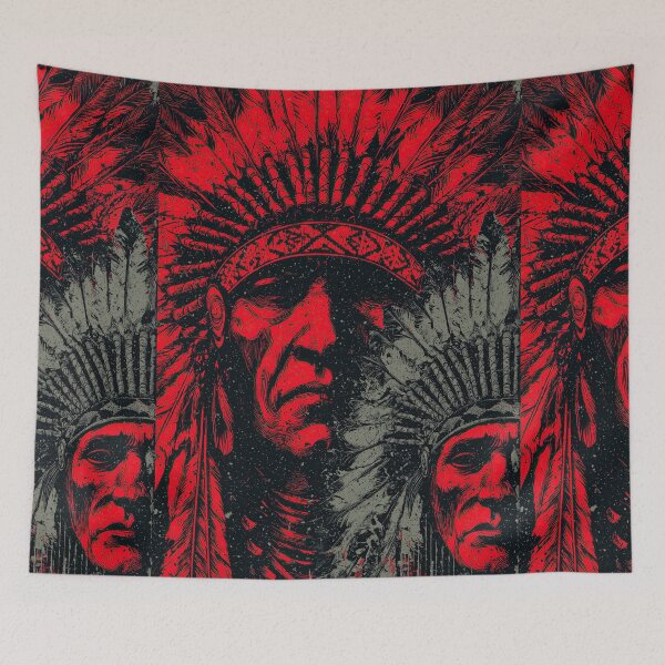 Item preview, Graphic illustration of two chiefs in red and black. designed and sold by Piotrek0001.