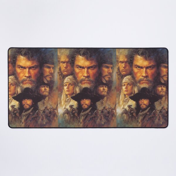 Item preview, An epic movie poster featuring heroes of the West. designed and sold by Piotrek0001.