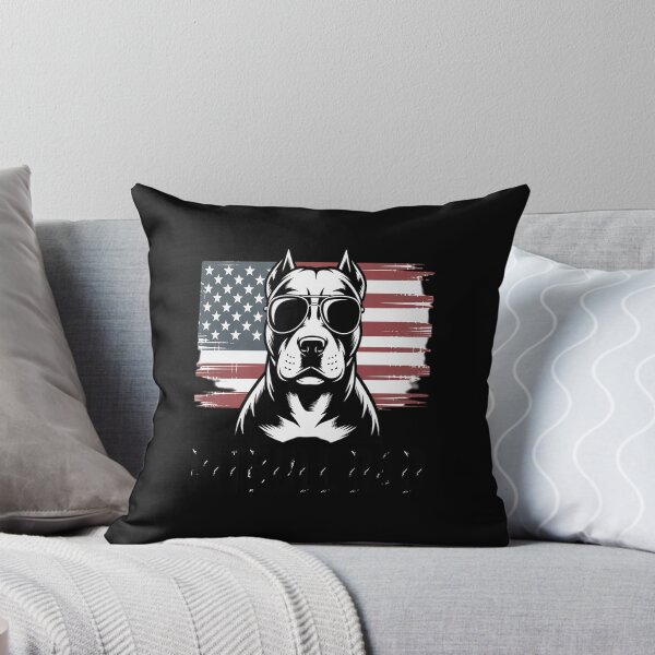 Item preview, Pitbull Dad American Flag Patriotic Dog Lover designed and sold by DetroitMug.