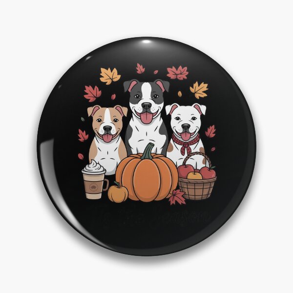 Item preview, Pitbull Dog Autumn Fall Thanksgiving Tis The Season Women designed and sold by DetroitMug.