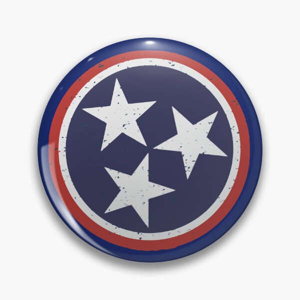 Item preview, Vintage Tennessee Tri-Star Emblem – TN State Flag Symbol designed and sold by donwillisjrart.