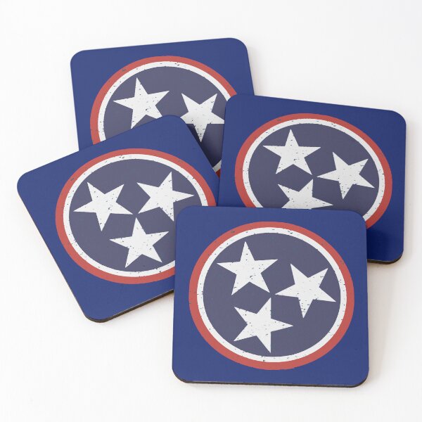 Item preview, Vintage Tennessee Tri-Star Emblem – TN State Flag Symbol designed and sold by donwillisjrart.