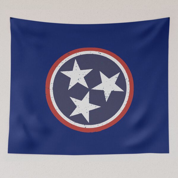 Item preview, Vintage Tennessee Tri-Star Emblem – TN State Flag Symbol designed and sold by donwillisjrart.