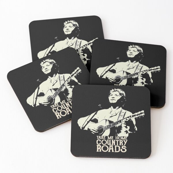 Item preview, John Country Denver Roads - Cream Stencil-2 designed and sold by JaniceHHargett.