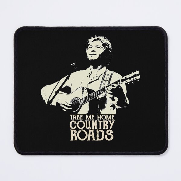 Item preview, John Country Denver Roads - Cream Stencil-2 designed and sold by JaniceHHargett.