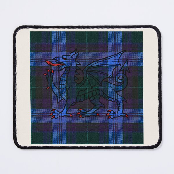 Item preview, Jones Welsh Tartan – Without God, Without Anything & y Ddraig Goch - the red dragon v2 designed and sold by WheelieGdArt.