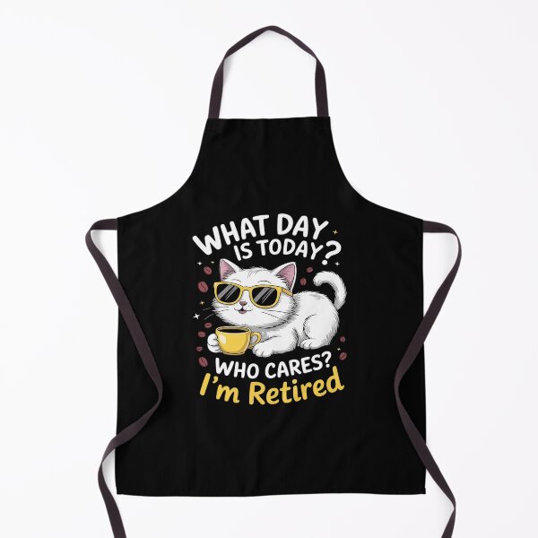 Item preview, What Day Is Today Who Cares I'm Retired Cat Lover Coffee Raglan Baseball  designed and sold by RuthGAArt.