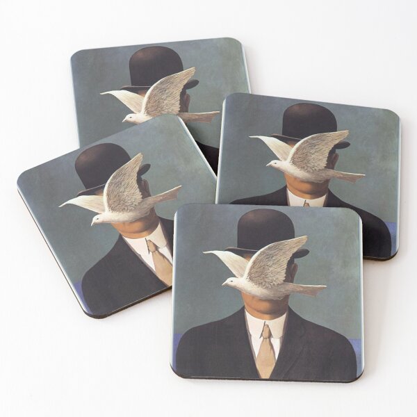 Item preview, Man in a Bowler Hat (1964) – René Magritte | Iconic Surrealist Portrait with Dove designed and sold by Art Outlaws.