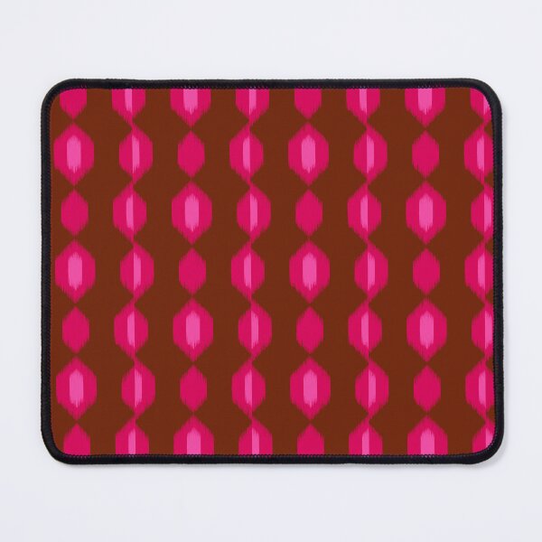 Item preview, Ikat Hex Flow in Berry Bliss on Dark Red designed and sold by colorofmagic.