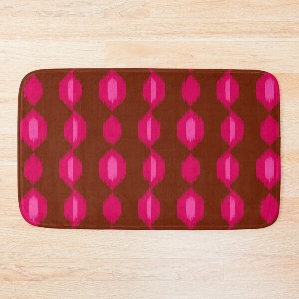 Item preview, Ikat Hex Flow in Berry Bliss on Dark Red designed and sold by colorofmagic.